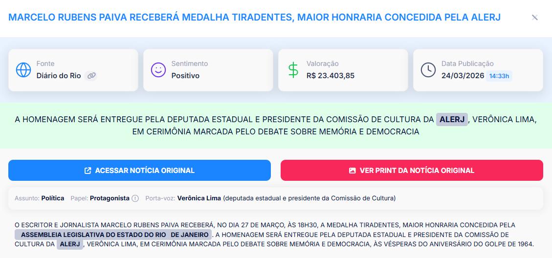 Painel de prevenção de crises